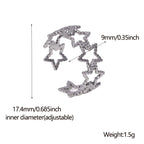 Star Ring Hollow Geometric Open Adjustable