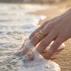 Streamlined Hollow Open Ring