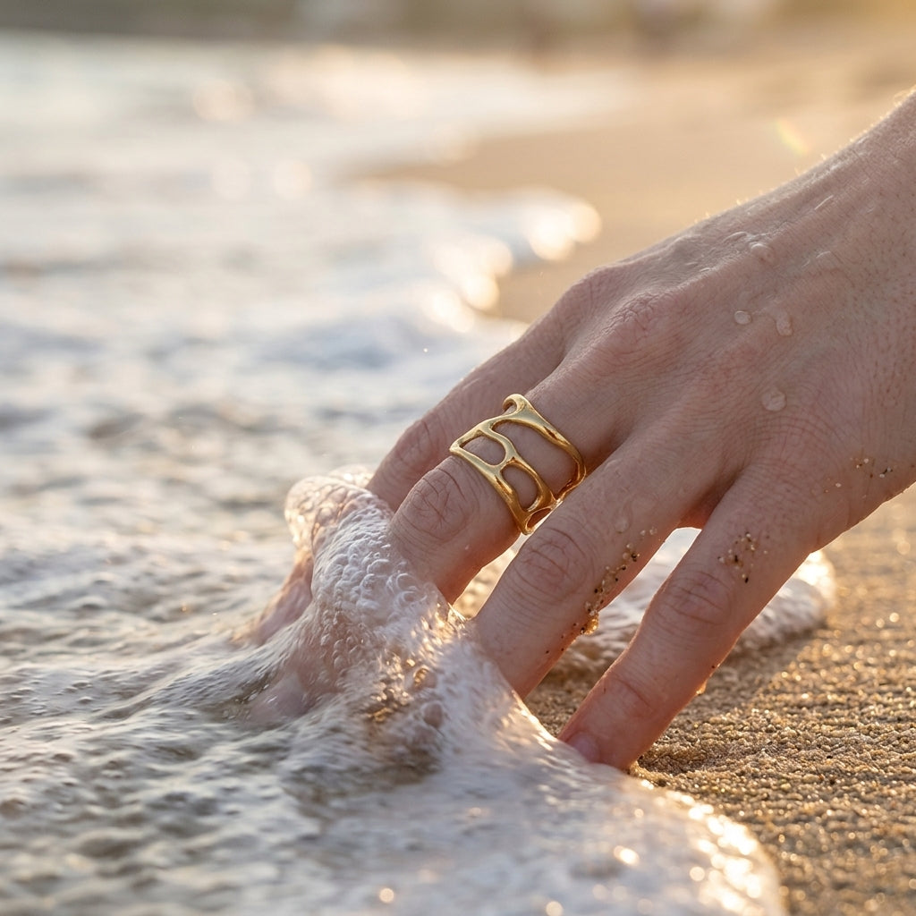 Streamlined Hollow Open Ring