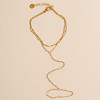 Double Chain Sequin Hand Chain