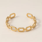 Rectangular Chain Cuff Bracelet
