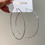 Textured Copper Hoop Earrings