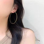Textured Copper Hoop Earrings