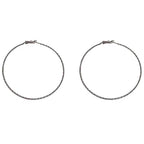 Textured Copper Hoop Earrings