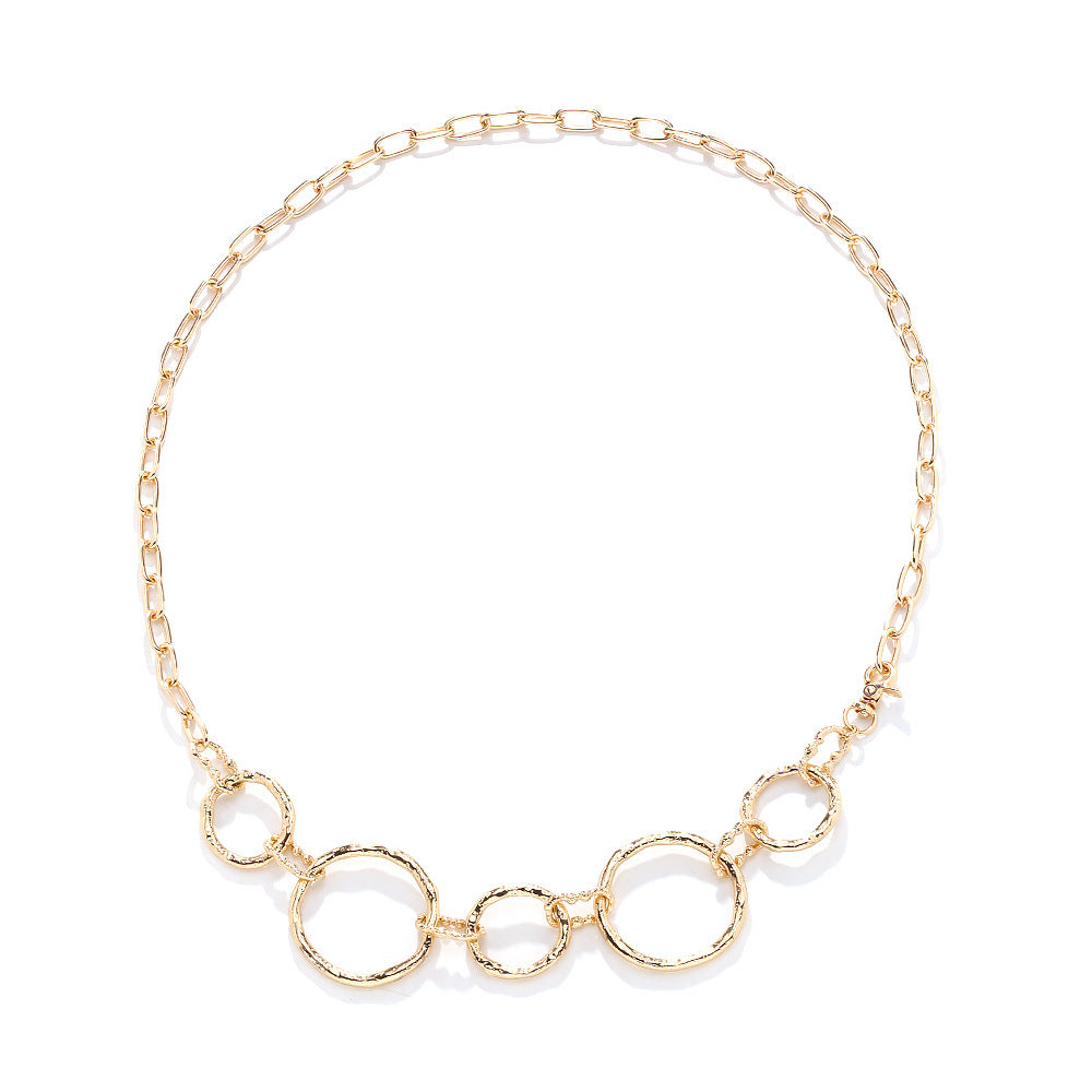 Hammered Gold Chain Belt