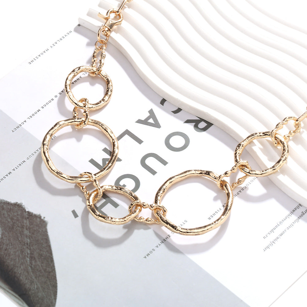 Hammered Gold Chain Belt