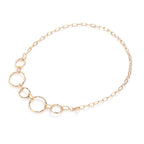 Hammered Gold Chain Belt