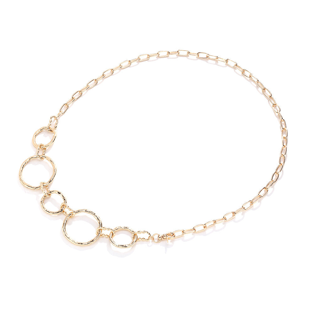 Hammered Gold Chain Belt