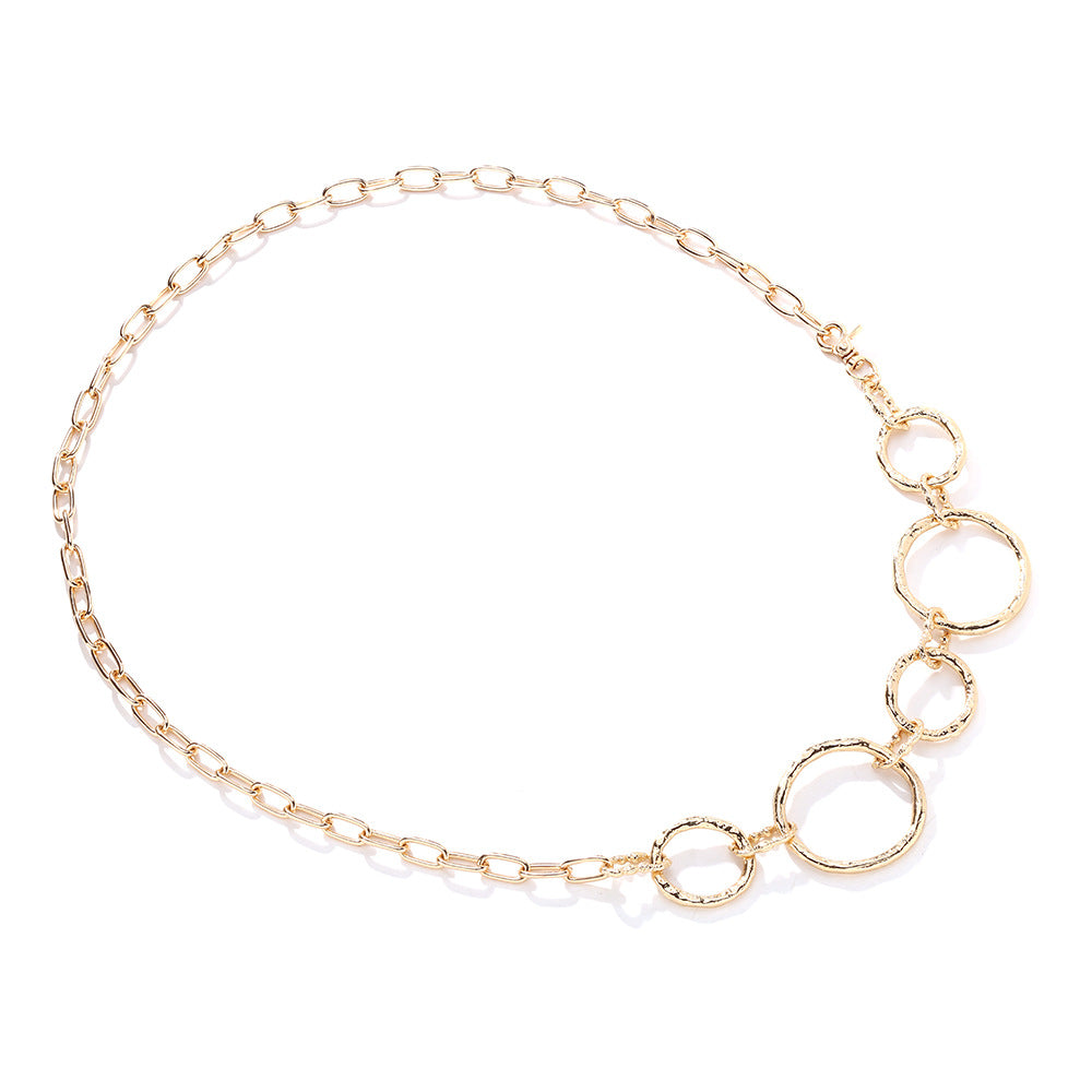 Hammered Gold Chain Belt
