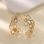 Stainless Steel Daisy Flower Earrings