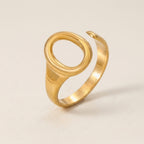 Oval Signet Open Ring