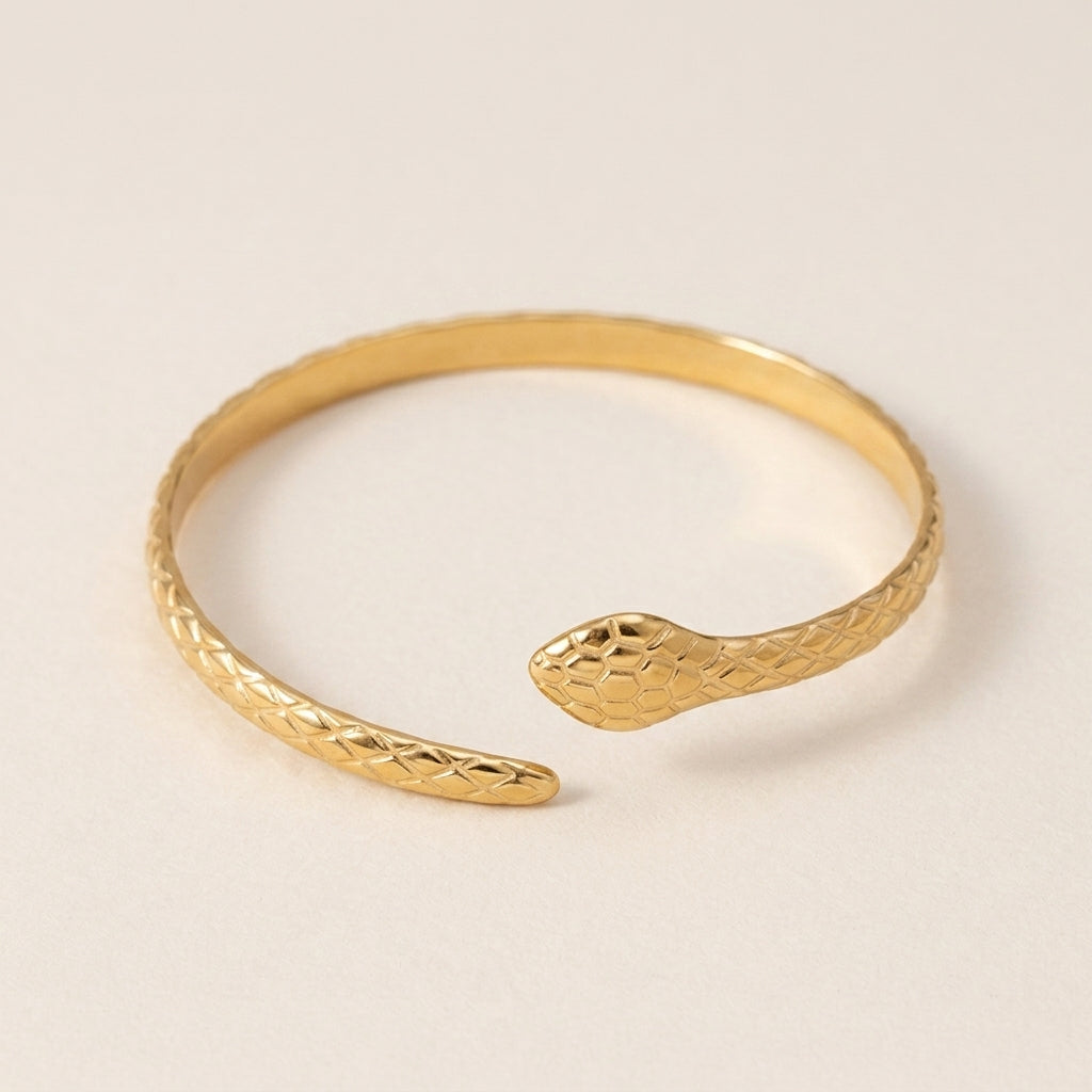 Snake Scale Cuff Bracelet