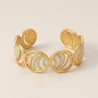 Colorful Enamel Cuff Bracelet