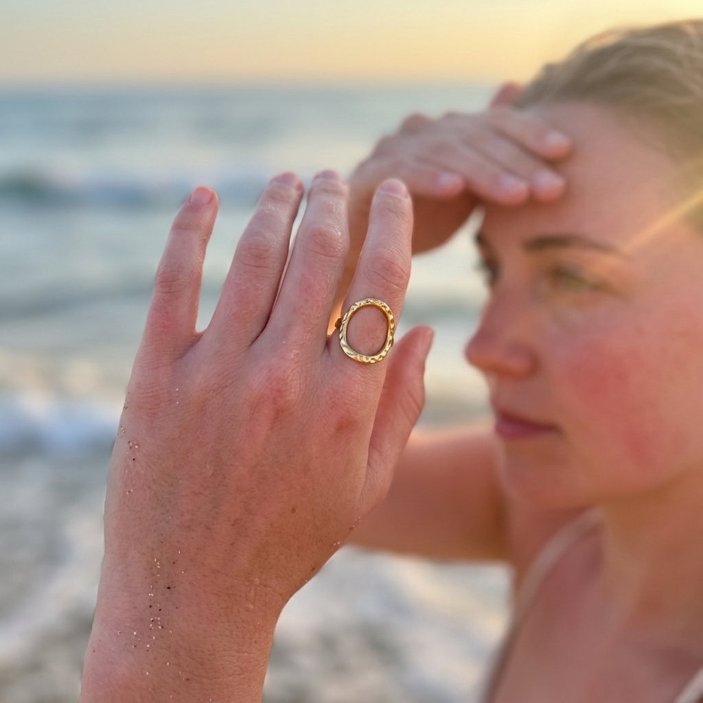 Crinkled Texture Ring