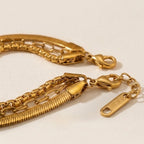 Triple Layer Chain Bracelet