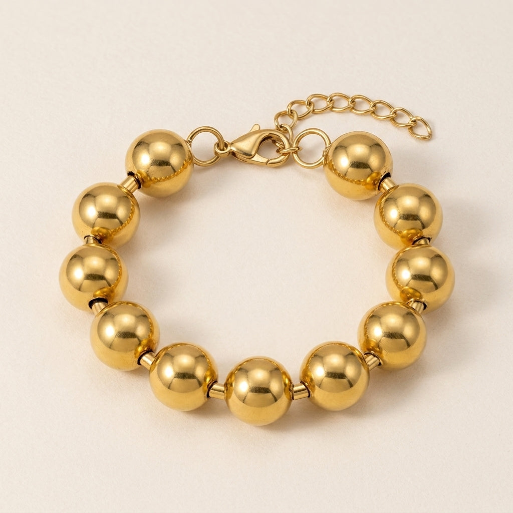 Large Bead Ball Bracelet