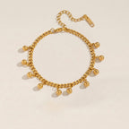 Multi-Bead Charm Chain Bracelet