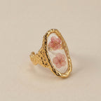Dried Flower Resin Adjustable Ring