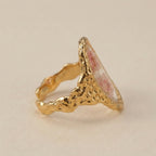Dried Flower Resin Adjustable Ring