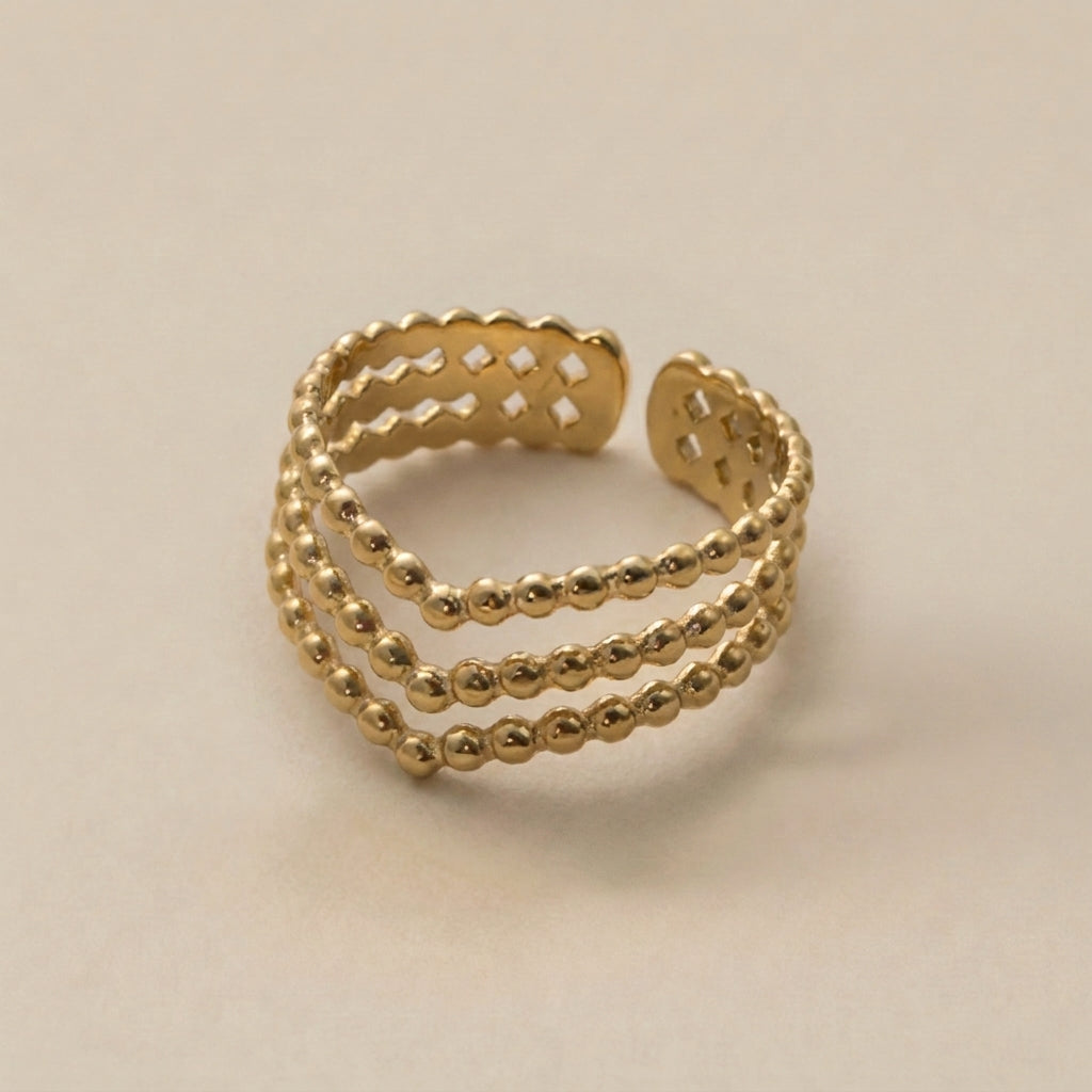 Adjustable Tree Of Life Smiley Ring