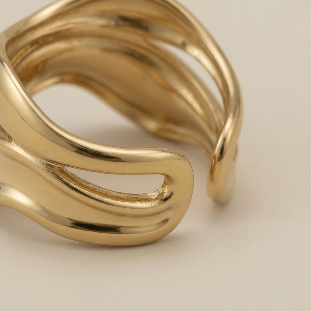 Stainless Steel Adjustable Open Ring