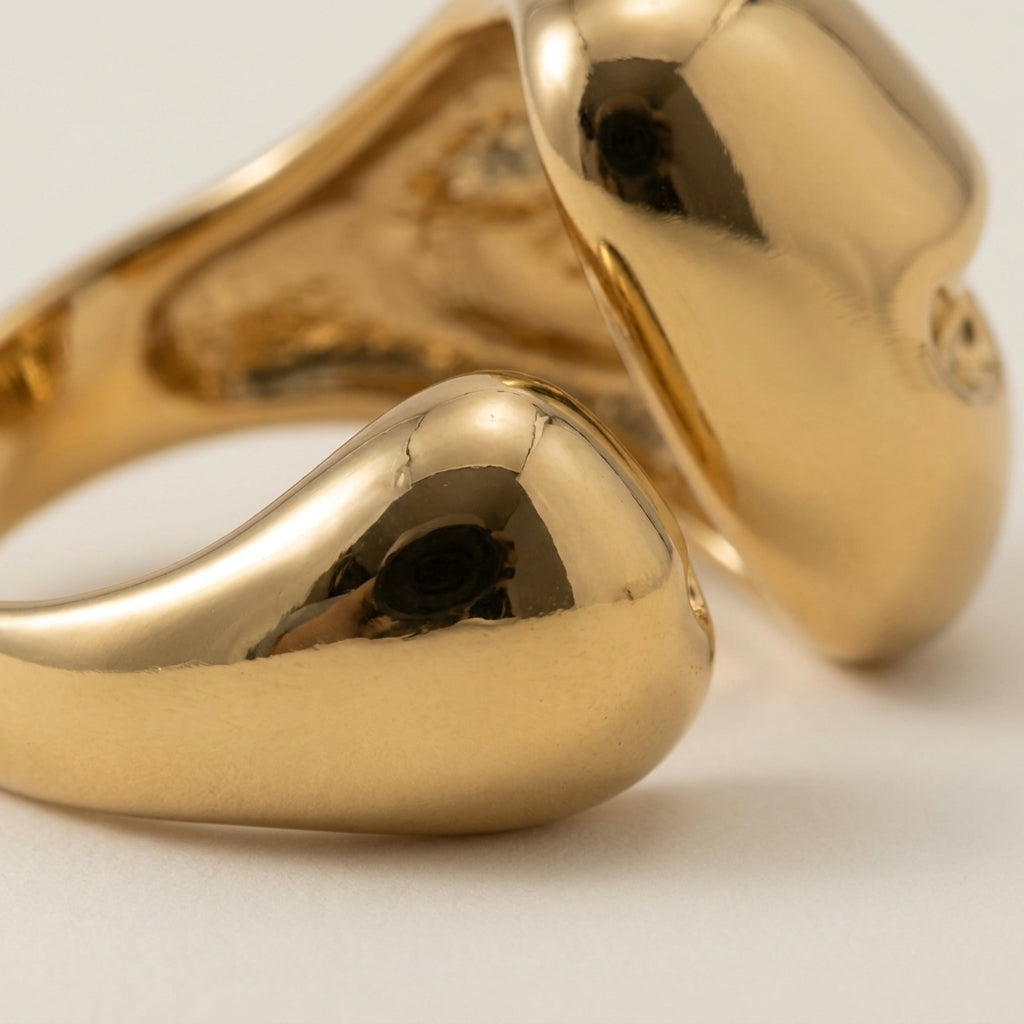 Gold Plated Cubic Zirconia Ring
