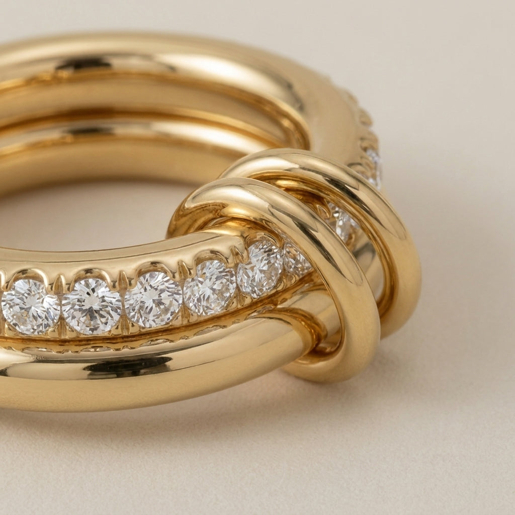 Gold Plated Cubic Zirconia Ring