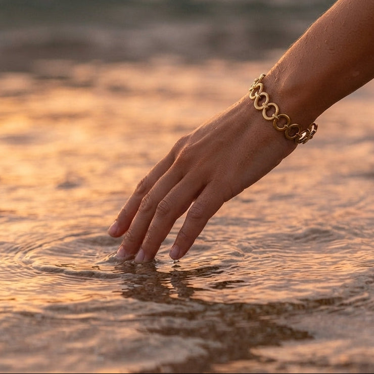 Geometric Interlock Bangle