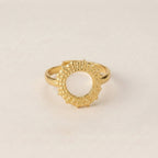 Sunflower Sun Pattern Ring