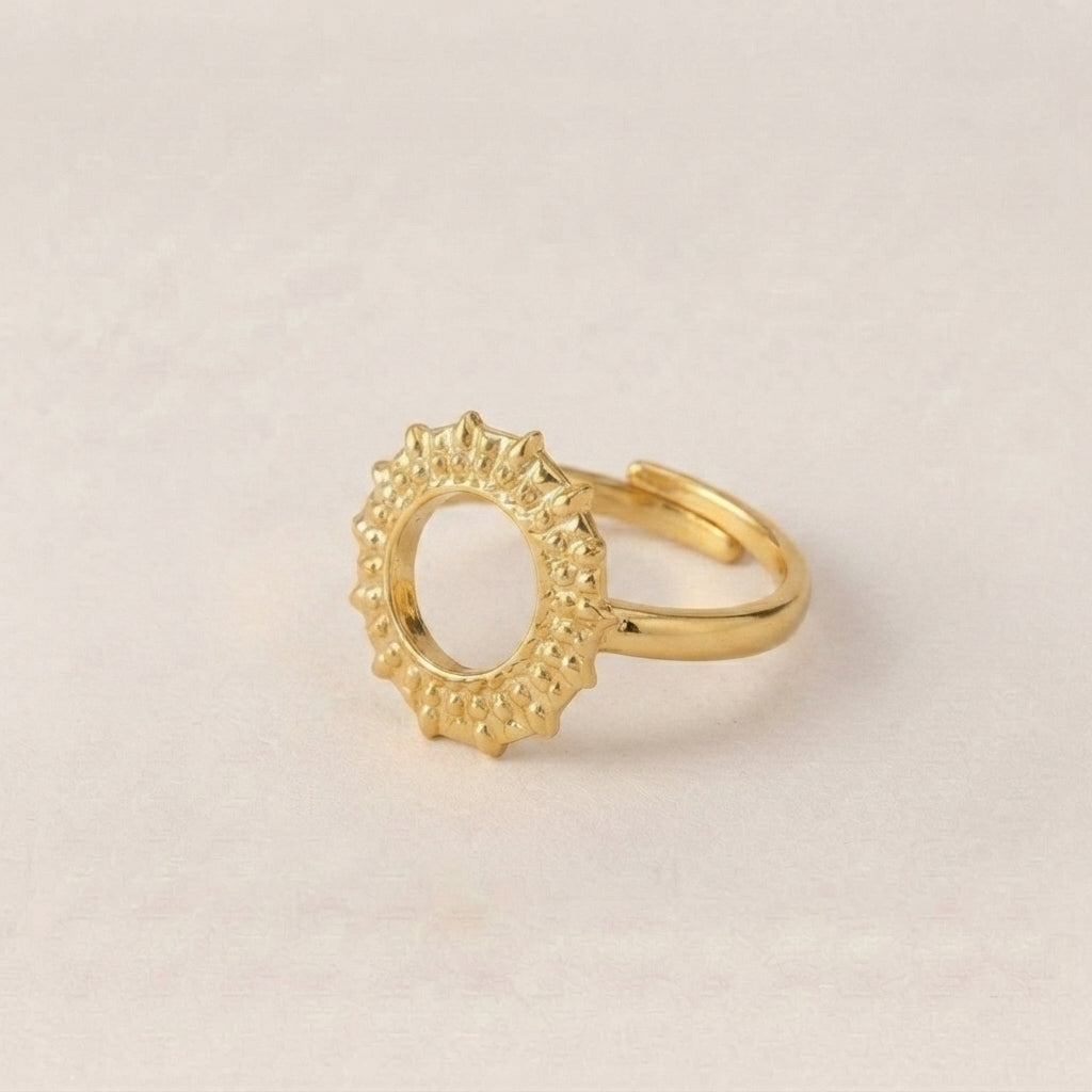 Sunflower Sun Pattern Ring