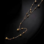 Y-Shaped Tassel Lariat Necklace