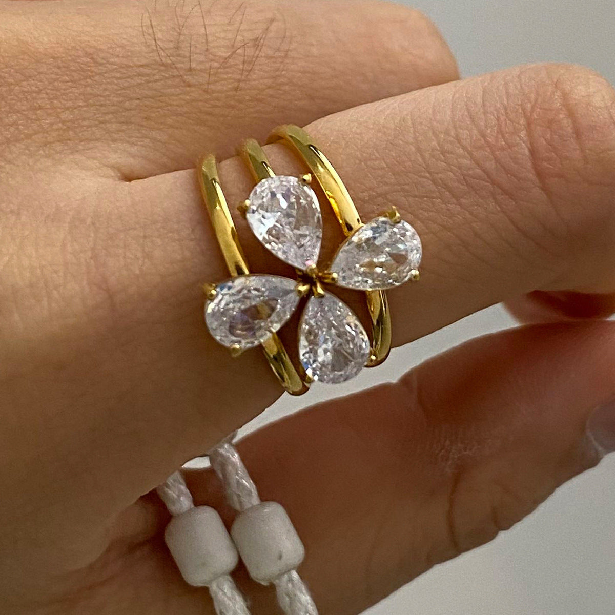 Multi Layer Stackable Rings Gold Plated