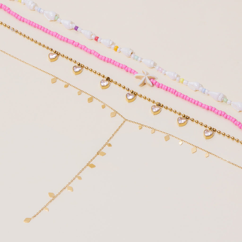 Bohemian Multilayer Necklace & Bracelet Set