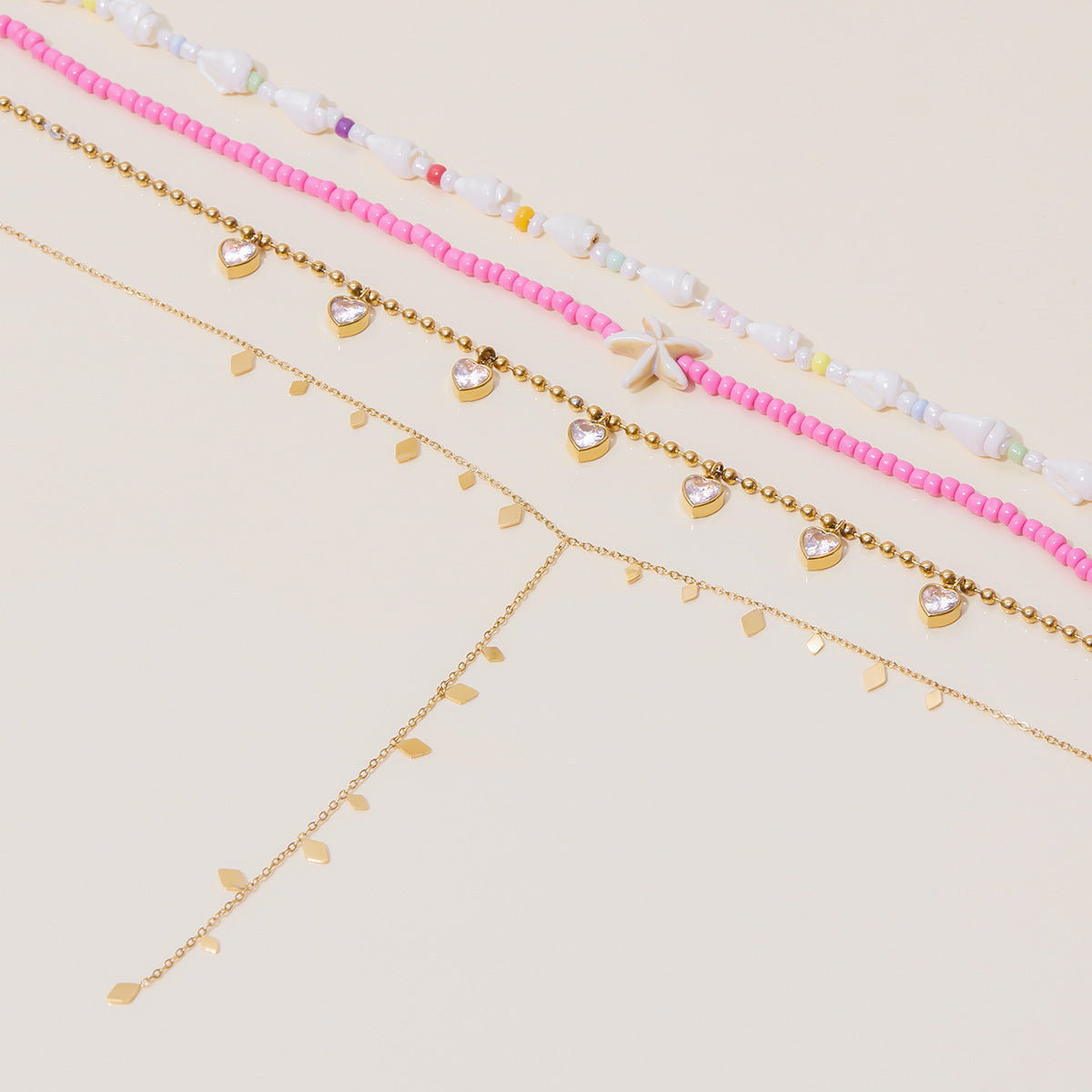 Bohemian Multilayer Necklace & Bracelet Set