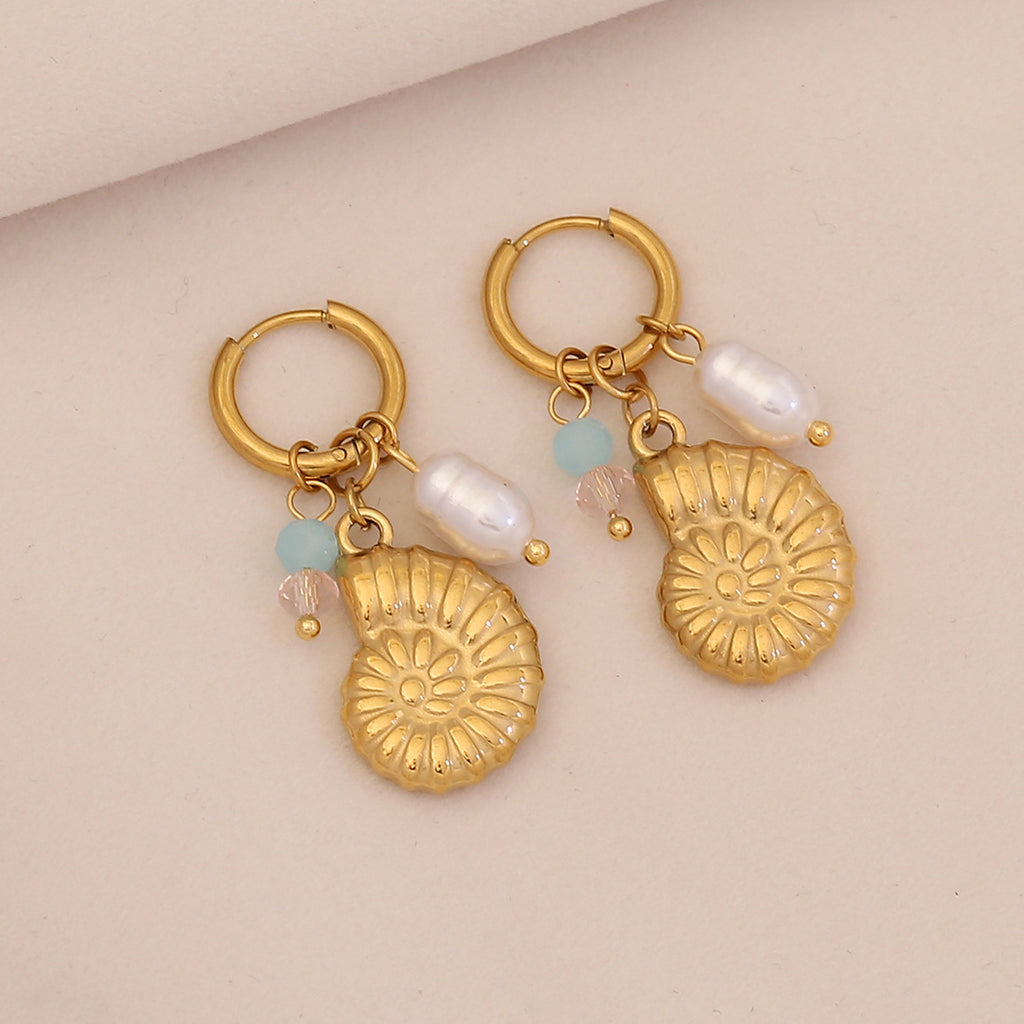 Ocean Starfish Sea Turtle Drop Earrings
