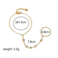 Hand Chain Finger Bracelet Gold Plated