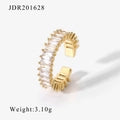 Gold Plated Cubic Zirconia Ring