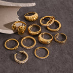 Gold Plated Cubic Zirconia Ring