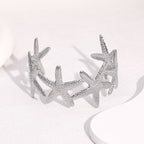 Ocean Starfish Gold Cuff Bangle