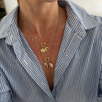 Titanium Pearl Heart Pendant Necklace
