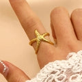 Starfish Heart Adjustable Open Ring