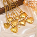 Heart Locket Necklace With Zirconia