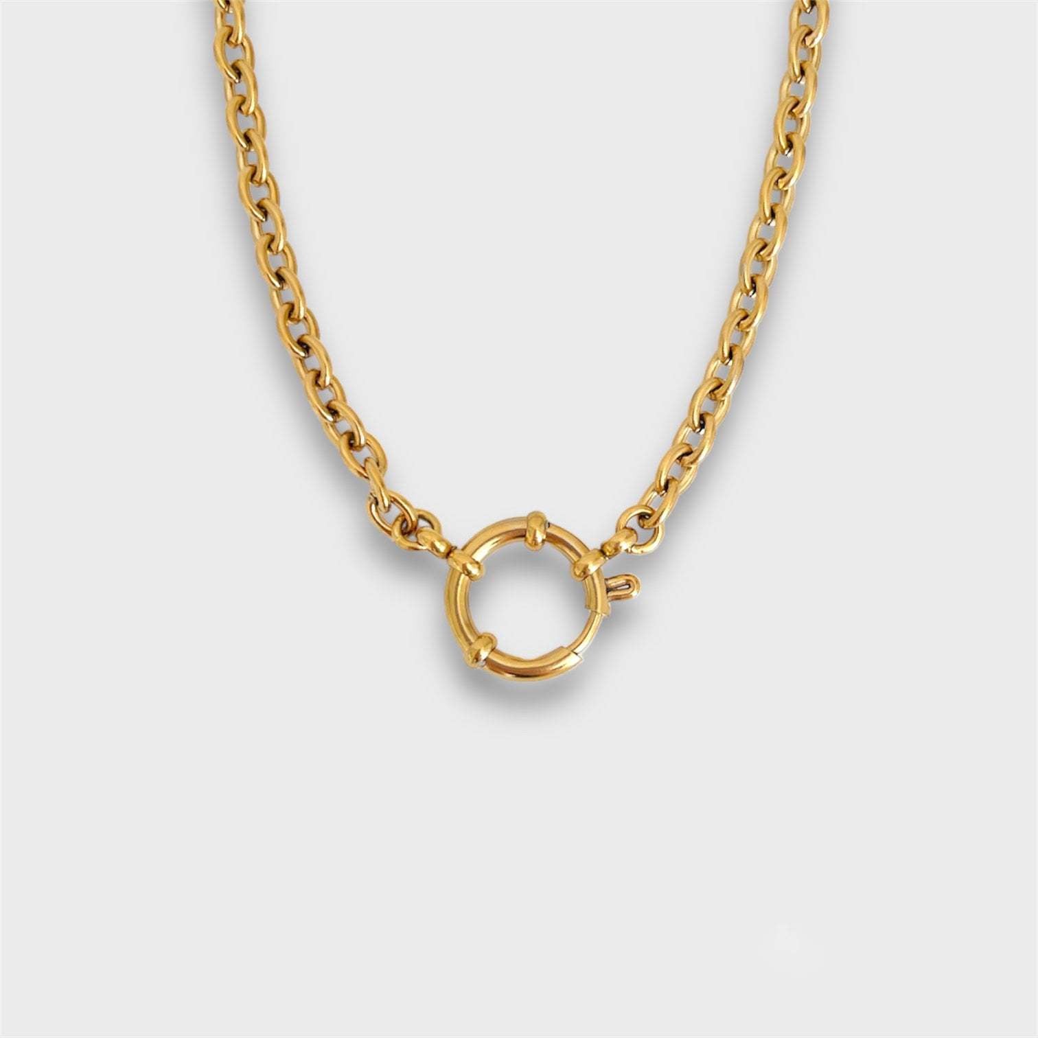 Titanium Pearl Heart Pendant Necklace