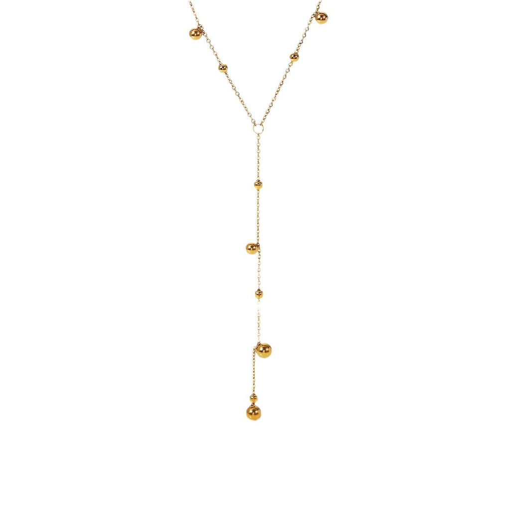 Y-Shaped Tassel Lariat Necklace