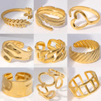 Adjustable Stainless Steel Open Ring