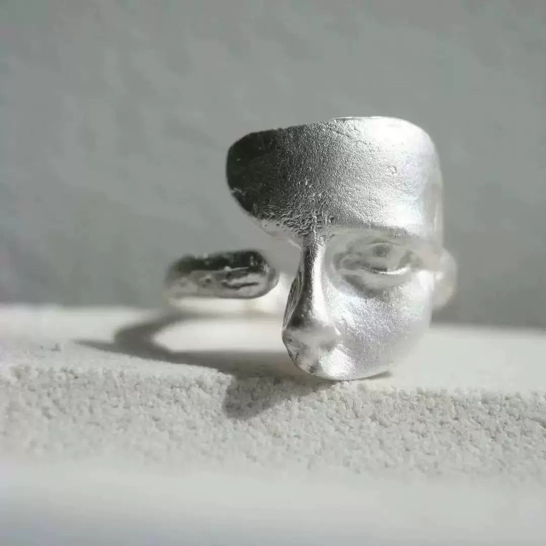 Argent Bague artisanal délicat