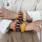 Retro Marble Resin Bracelet