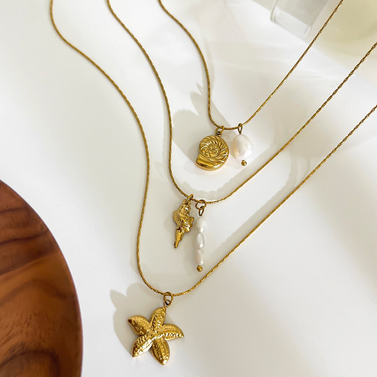 Freshwater Pearl Starfish Necklace