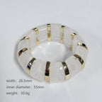 Retro Marble Resin Bracelet