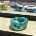 Vintage Marble Resin Bangle Bracelet